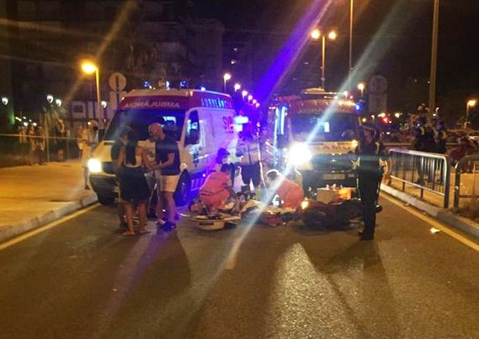 Fallece La Mujer Atropellada Por Una Moto De Reparto En La Playa De San